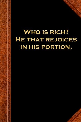 2019 Weekly Planner Ben Franklin Quote Rich Rejoices Vintage Style