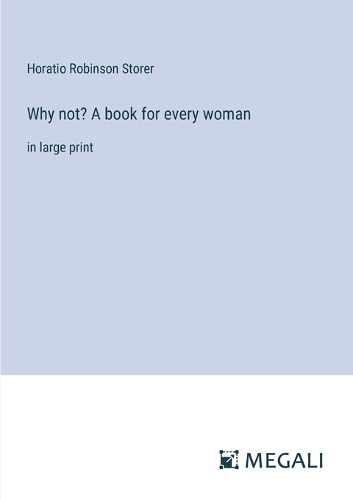 Why not? A book for every woman