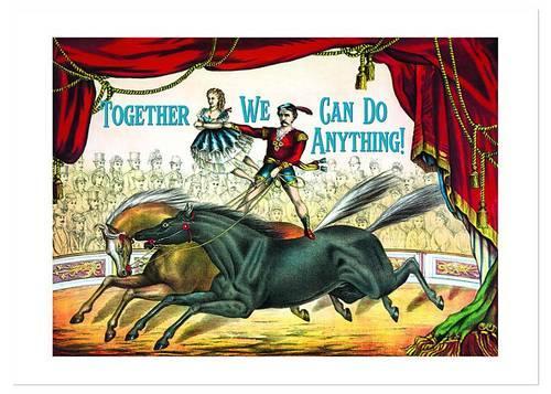 Circus Performers Anniversary Card