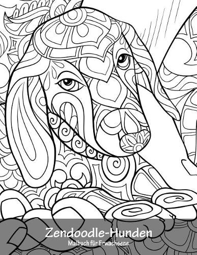 Malbuch mit Zendoodle-Hunden für Erwachsene 1