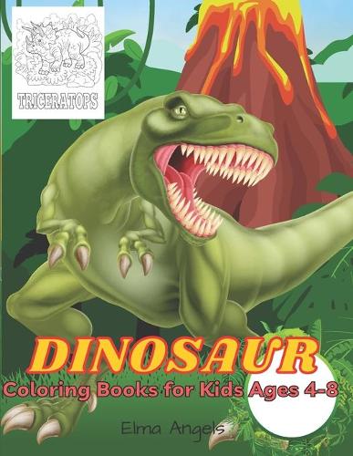 Dinosaur Coloring Books for Kids Ages 4-8
