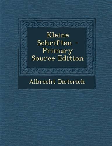 Kleine Schriften: (German)