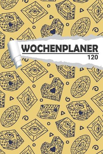 Wochenplaner mit Retro Diamant: Eleganter Terminplaner I DIN A5 I 120 Seiten I Undatiert I Wochenkalender I Organizer für Schule, Uni und Büro(1 Kunstvolle Wochenplaner)