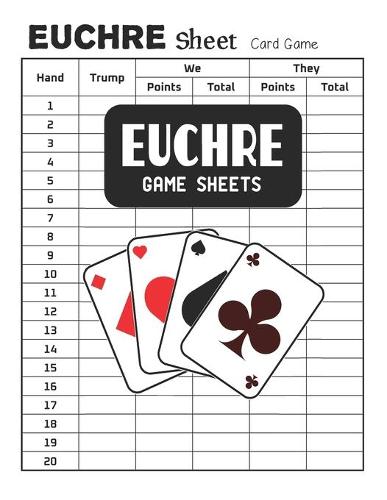 Euchre Game Sheets: Euchre Score Cards