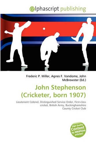 John Stephenson (Cricketer, Born 1907)