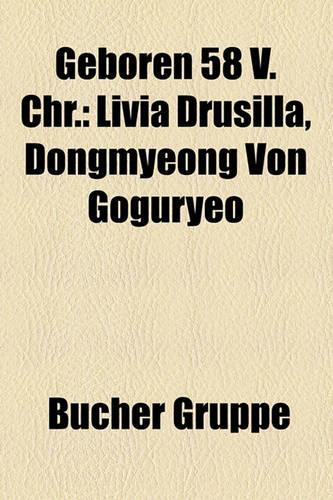 Geboren 58 V. Chr.: Livia Drusilla, Dongmyeong Von Goguryeo(German)