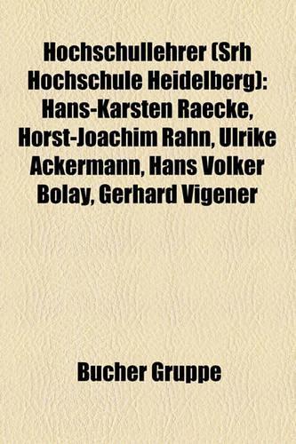 Hochschullehrer (Srh Hochschule Heidelberg)