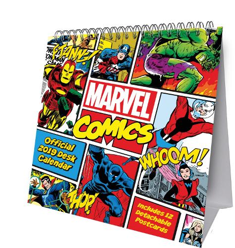 Marvel Comics Desk Easel Official 2019 Calendar - Desk Easel Format