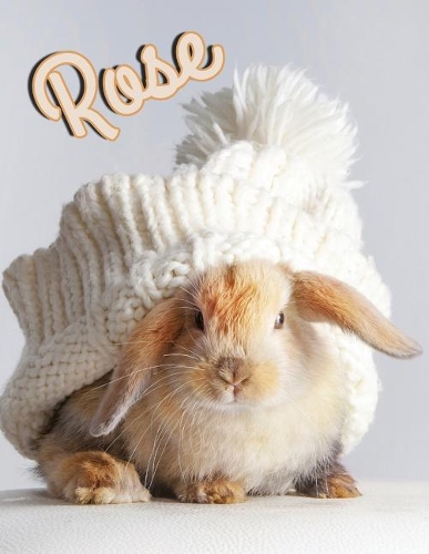 Rose: Personalized Discreet Internet Website Password Organizer, Large Print Book, 8 1/2" x 11"