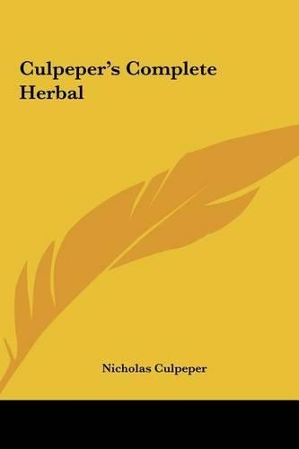 Culpeper's Complete Herbal: (English)