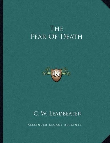 The Fear of Death: (English)