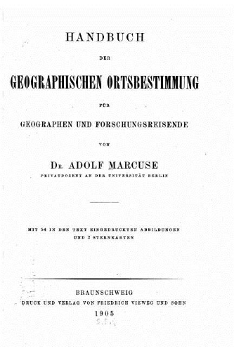 Handbuch der Geographischen Ortsbestimmung