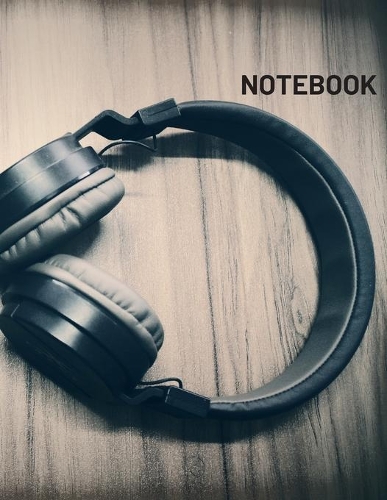 Notebook: Headphone Music Composition Notebook (Diary, Journal): Large (8.5 x 11 inches) - 100 Pages