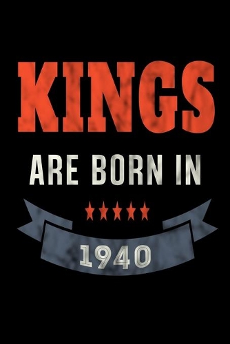 Kings Are Born In 1940: Food Meal Planner Undated Journal For Men Boys