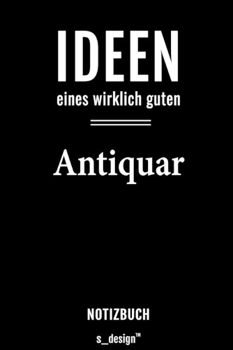 Notizbuch für Antiquare / Antiquar