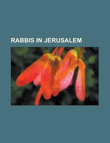 Rabbis in Jerusalem