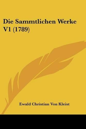 Die Sammtlichen Werke V1 (1789)