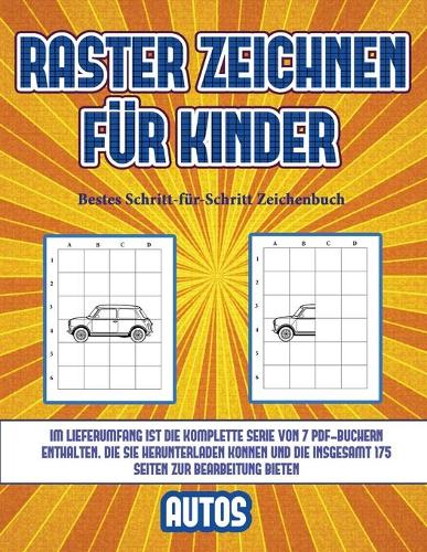 Bestes Schritt-für-Schritt Zeichenbuch (Raster zeichnen für Kinder - Autos)