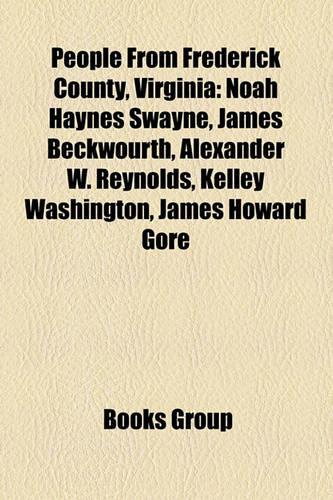 People from Frederick County, Virginia: People from Stephens City, Virginia, People from Winchester, Virginia, Patsy Cline, Willa Cather(English)