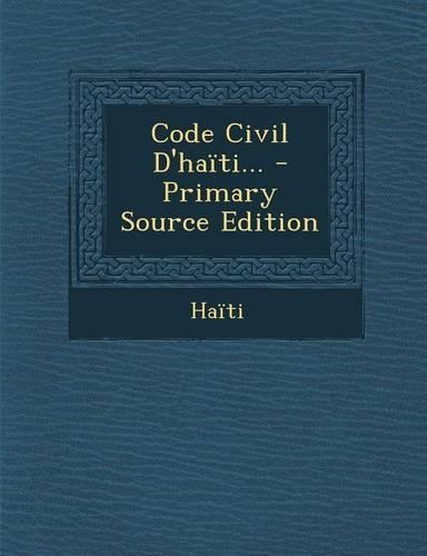 Code Civil D'haïti...