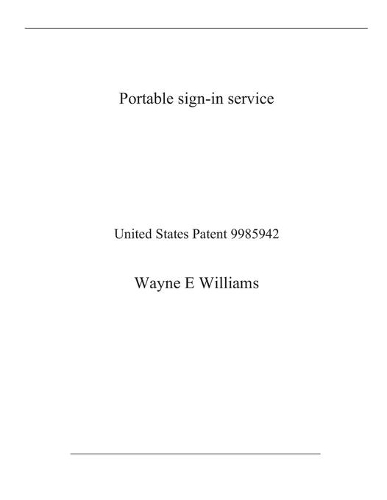 Portable sign-in service: United States Patent