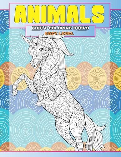 Adult Coloring Books Animals Easy Level