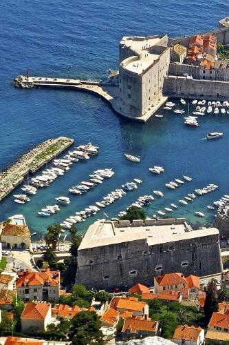 Aerial View of Dubrovnik Harbor Croatia Travel Journal