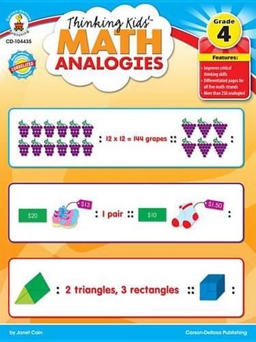 Thinking Kids'(tm) Math Analogies, Grade 4