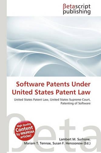Software Patents Under United States Patent Law