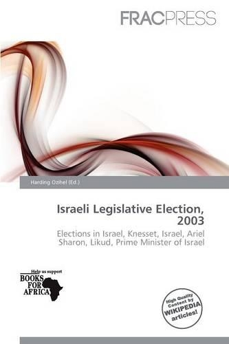 Israeli Legislative Election, 2003