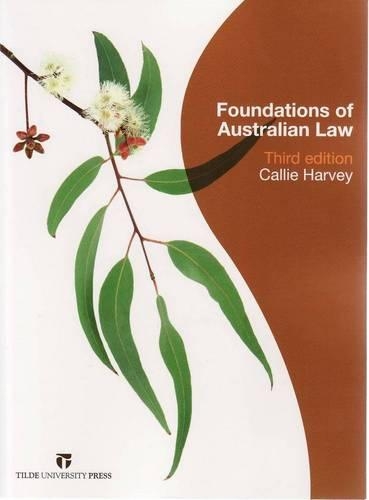 Foundations of Australian Law