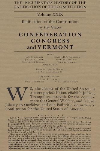 The Documentary History of the Ratification of the Constitution, Volume 29