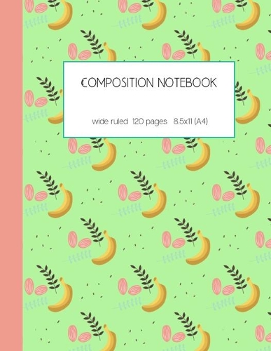 Composition notebook wide ruled 120 pages 8.5x11 (A4)