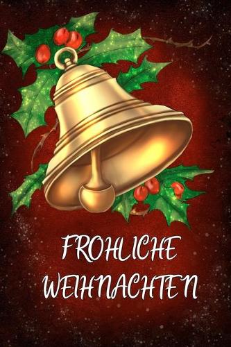 Frohliche Weihnachten: Notizbuchjournal des Neuen Jahres, Rote Abdeckung mit Schneeflockethema