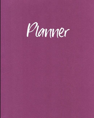Planner: Undated Weekly Monthly Journal Appointment Calendar Organizer Notebook No Date Solid Purple