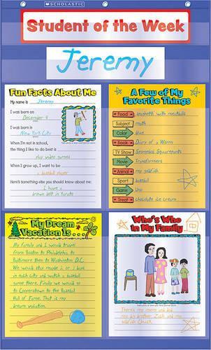 Student of the Week Pocket Chart