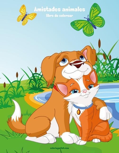 Amistades animales libro para colorear 1