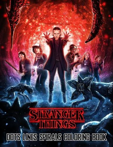 STRANGER THINGS Dots Line Spirals Coloring Book