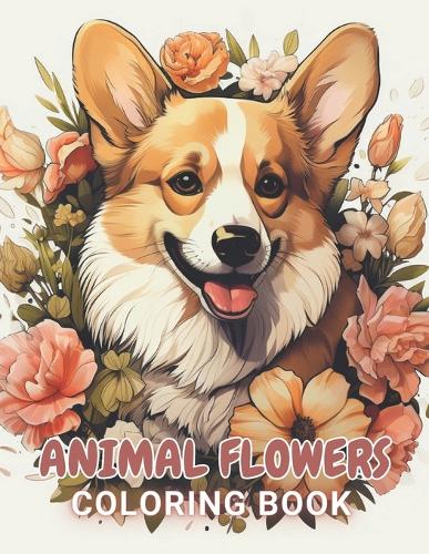 Animal Flowers Coloring Book