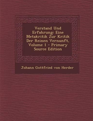 Verstand Und Erfahrung