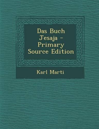 Das Buch Jesaja - Primary Source Edition