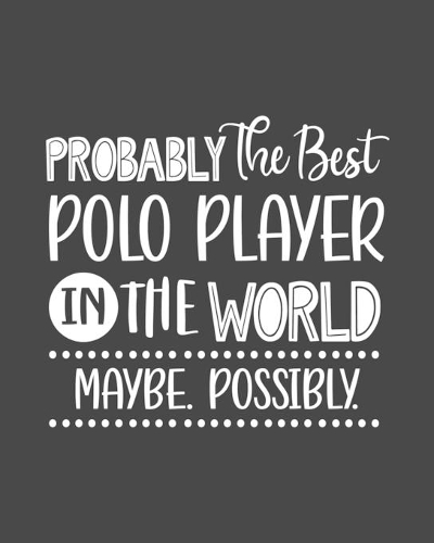 Probably the Best Polo Player In the World. Maybe. Possibly.