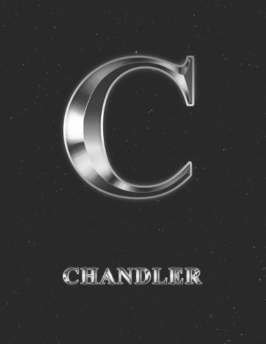 Chandler: 2 Year Weekly Planner with Note Pages (24 Months) - Silver Effect Personalized Custom Letter C Initial First Name - 2020 - 2021 - Week Planning - Mo