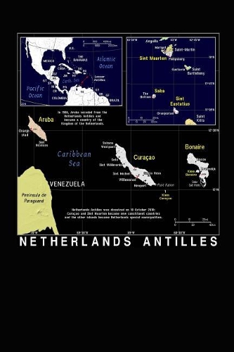 Color Map of Netherlands Antilles Journal: Take Notes, Write Down Memories in this 150 Page Lined