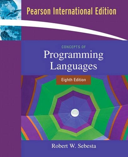 Concepts of Programming Languages: International Edition