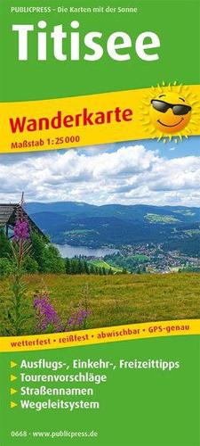 Titisee, hiking map 1:25,000