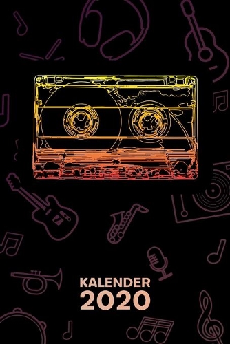 Kalender 2020: A5 Party Terminplaner für Nostalgiker mit DATUM - 52 Kalenderwochen für Termine & To-Do Listen - Musik Kassette Terminkalender Mixtape Jahreskalende