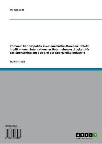 Kommunikationspolitik in Einem Multikulturellen Umfeld