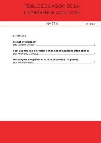 Feuille de Liaison de La Conference Saint-Yves