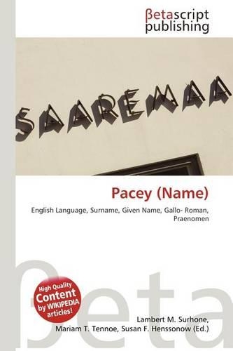 Pacey (Name)